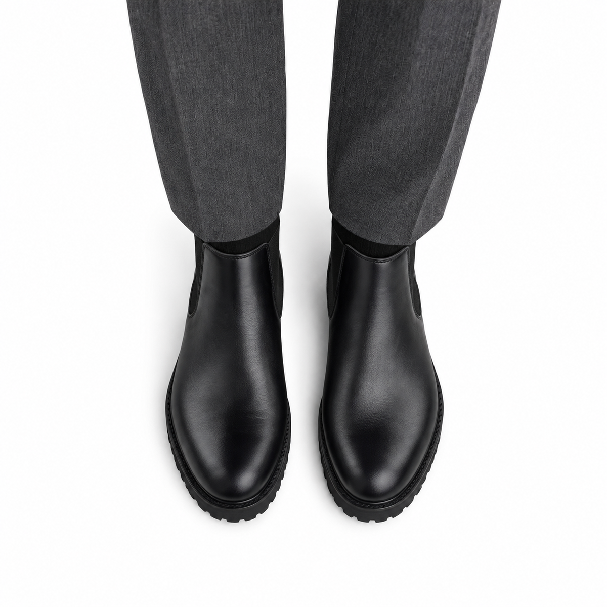 Casey  - Men's Black Calf Leather Chelsea Boot