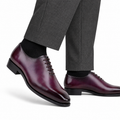 Enzo - Men's Burnished Light Purple Patina Calf Leather Wholecut Shoe - Goodyear Welted