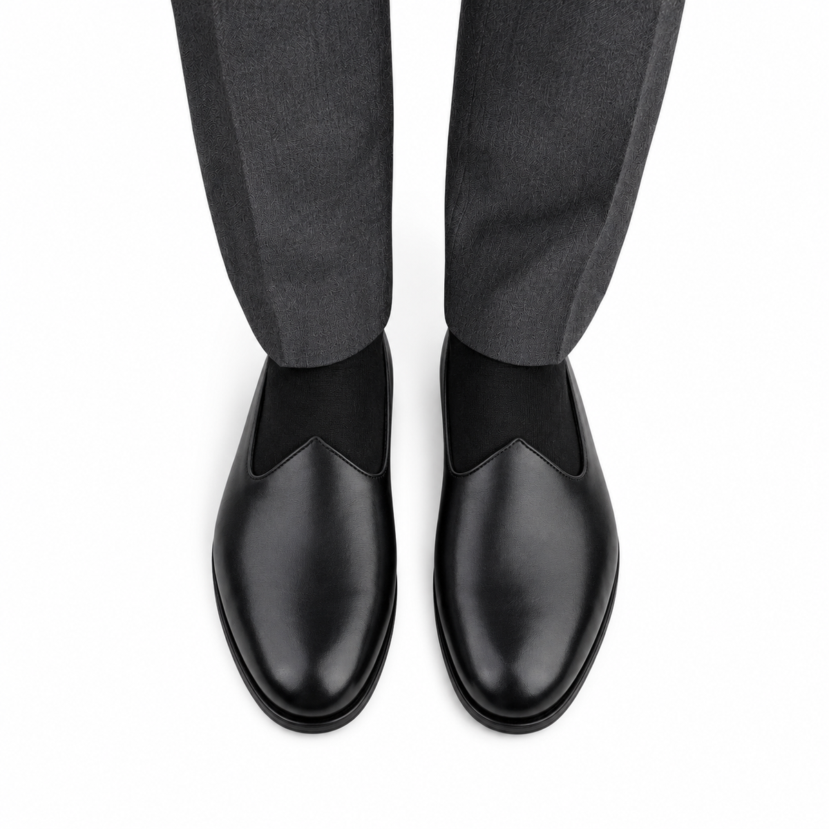 Dion - Men's Black Crust Leather Loafer