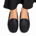 Amira - Women's Black Milled Leather Driver