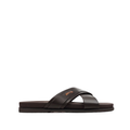 Vansi - Men's Dark Brown Calf Leather Slipper