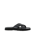 Vansi - Men's Black Calf Leather Slipper