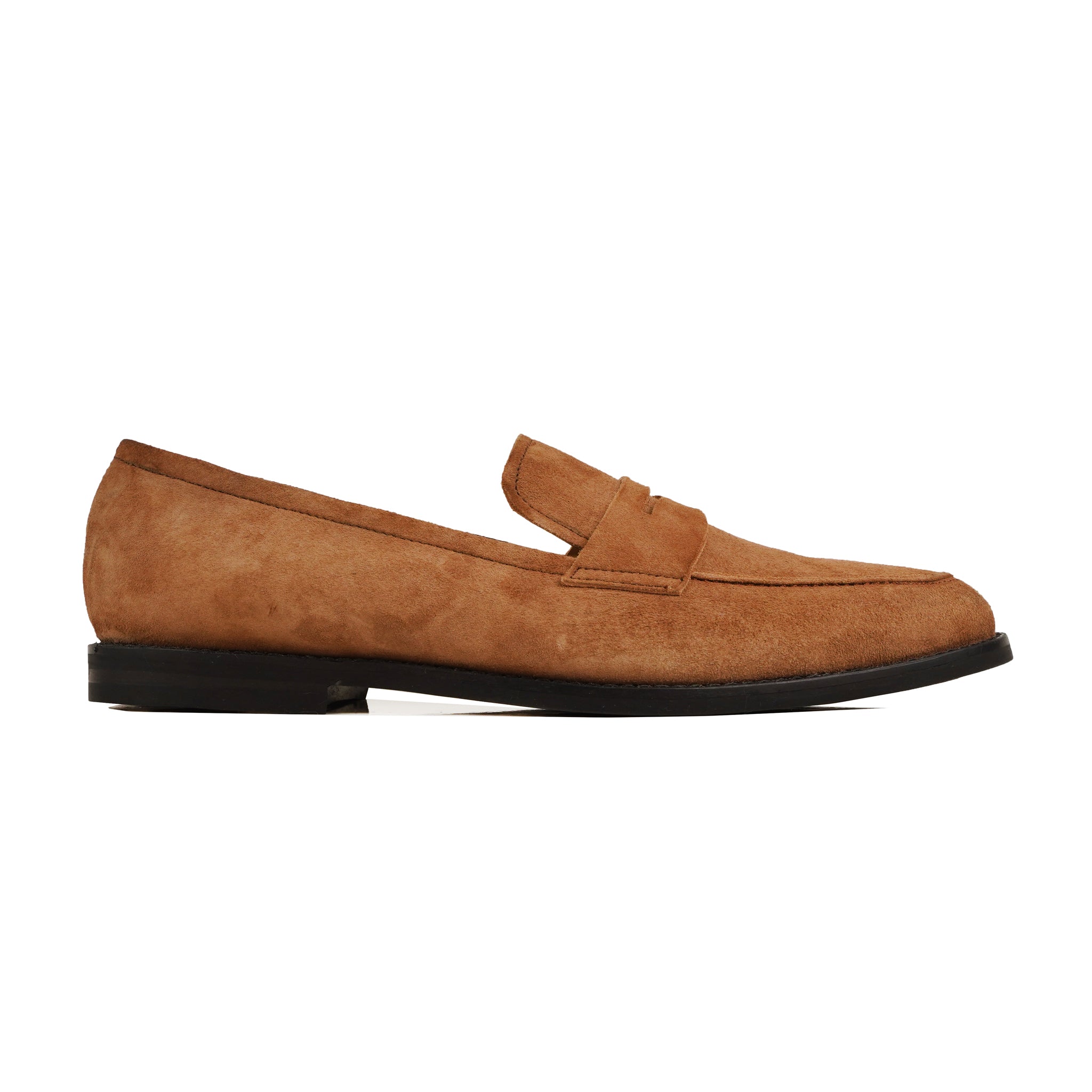 Yamato - Men's Tan Kid Suede Loafer