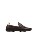 Evoke - Men's Dark Brown Pebble Grain Leather Driver Shoe