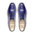 Badden - Men's Burnished Blue Box Leather High Shine Oxford Shoe