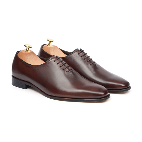 Chicky - Men's Dark Brown Calf Leather Wholecut Shoe