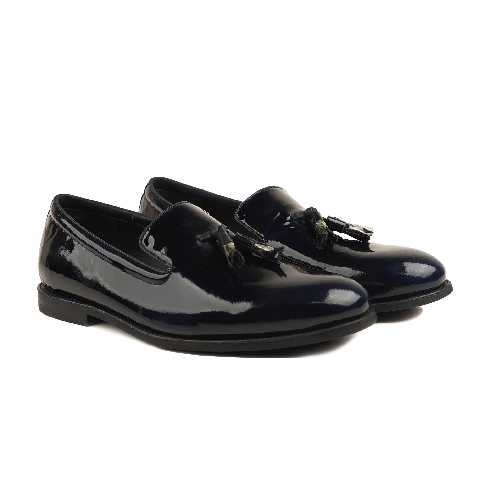 Merano - Men's Black Patent Leather Loafer