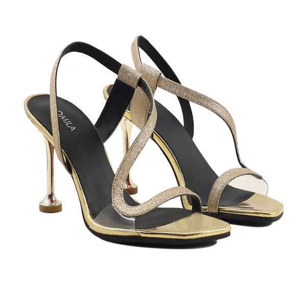 Kily - Women's Golden Strapped Heels