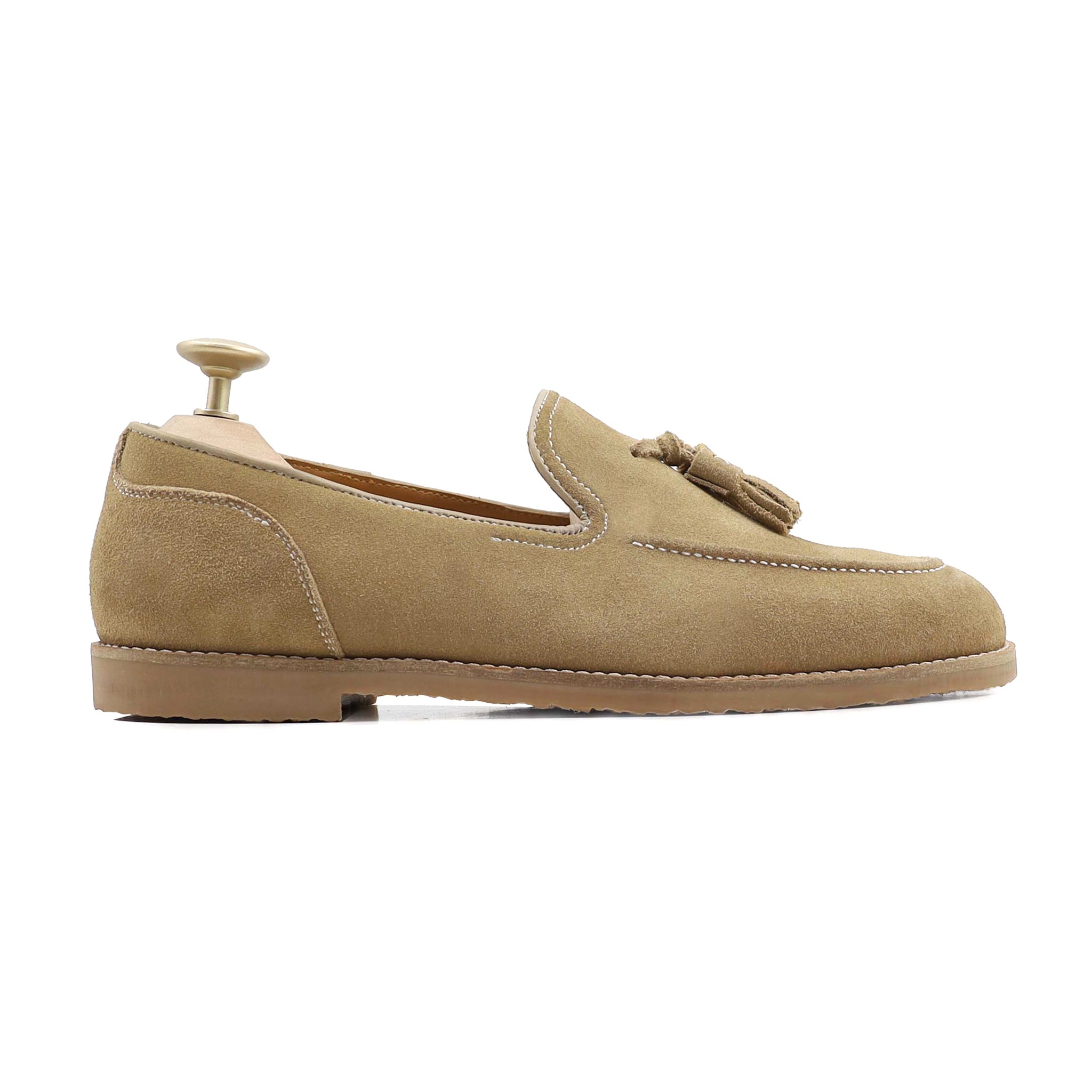 Palmer - Men's Camel Kid Suede Loafer