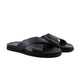 Vansi - Men's Black Calf Leather Slipper