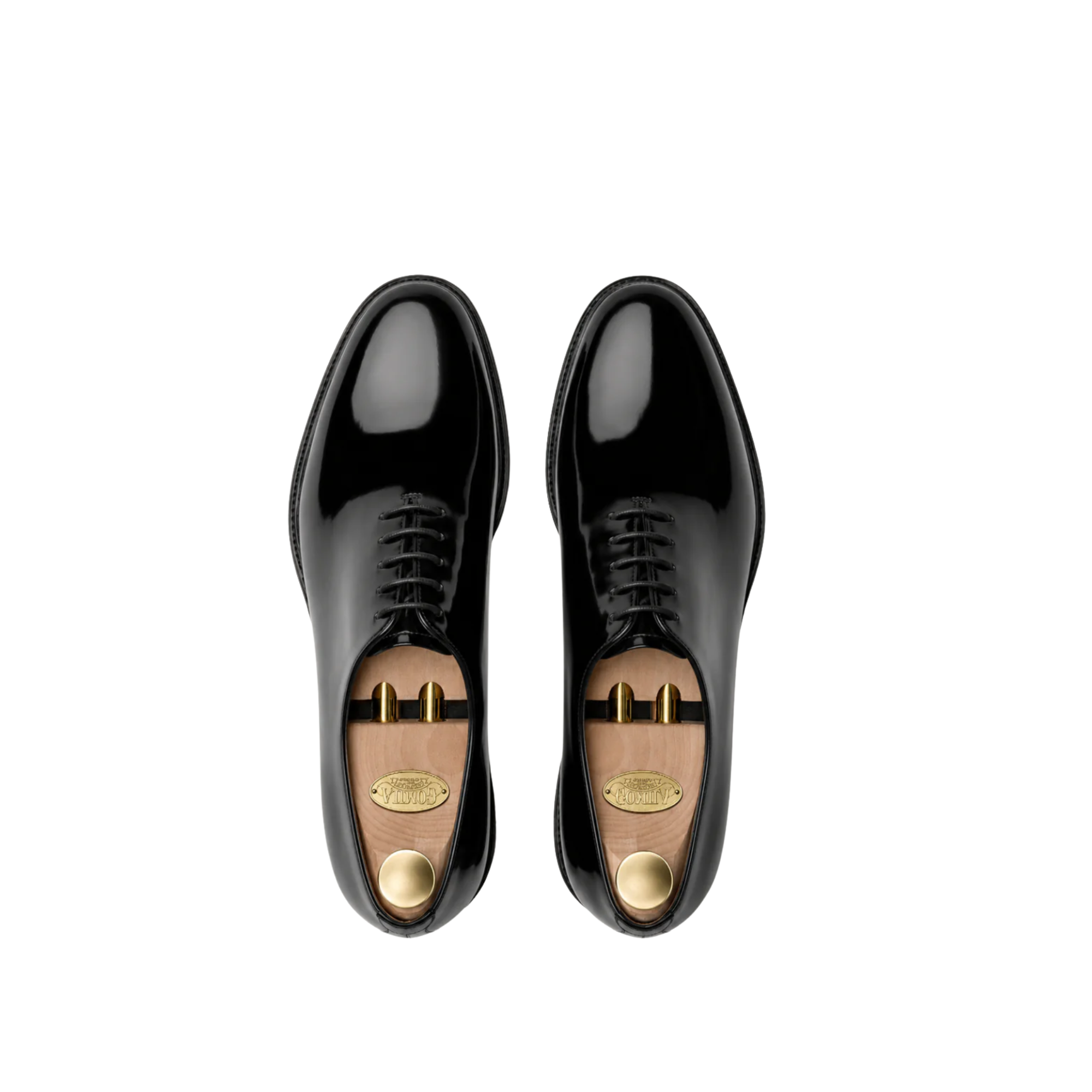 Carmelo - Men's Black Patent Leather Wholecut Shoe