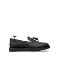 Gavin - Men's Black Milled Leather Casual