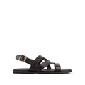 Diego - Men's Dark Brown Calf Leather Sandal