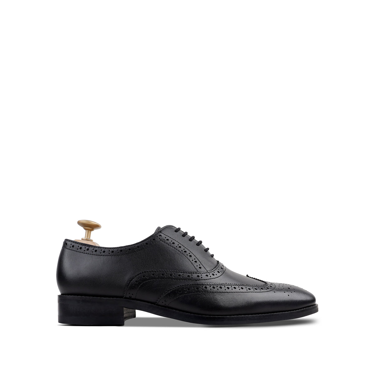 Northa - Men's Black Calf Leather Oxford