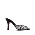 Elira - Women's Black Snake Print 90mm Heels