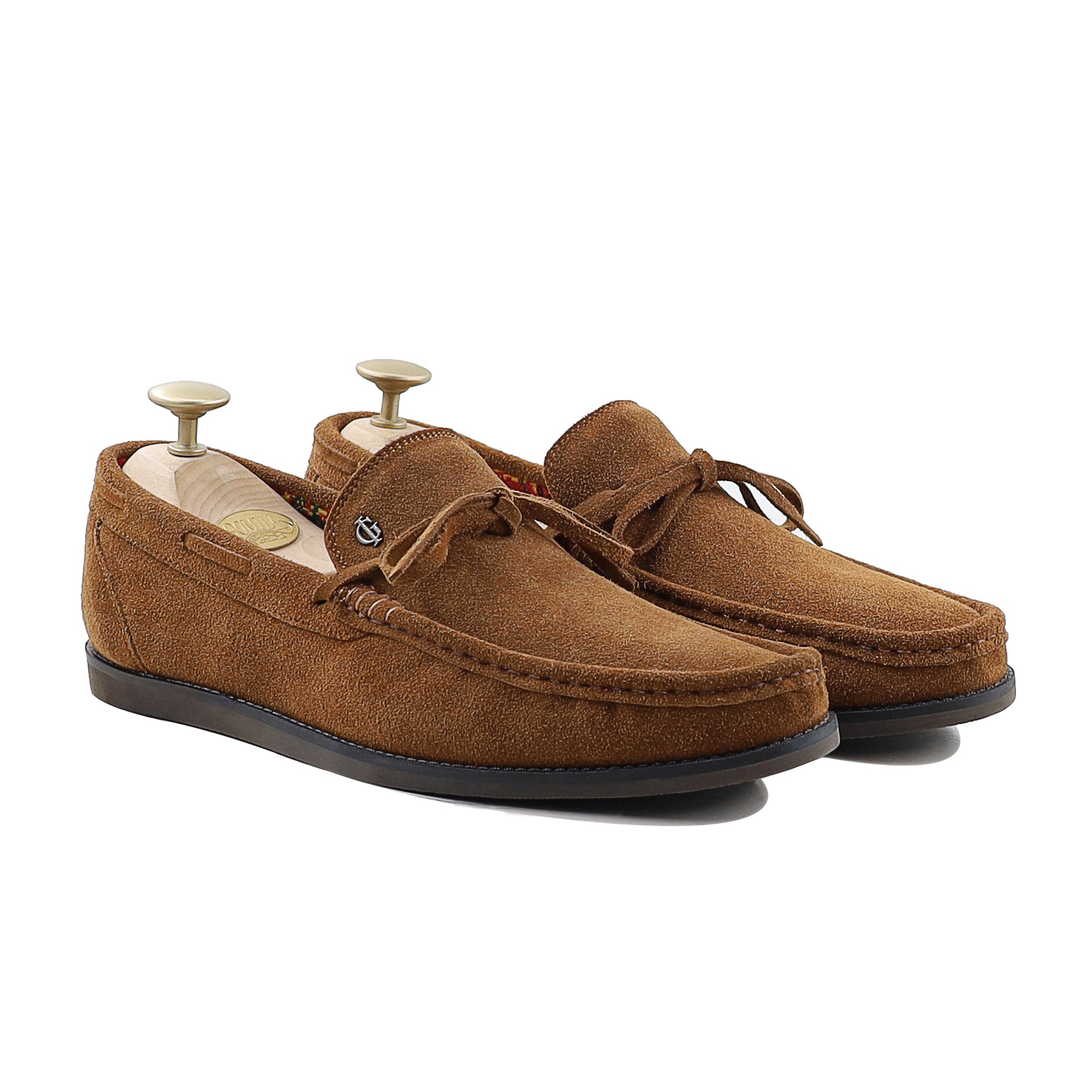 Frenzy - Men's Cognac Suede Driver Shoe