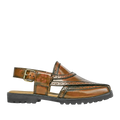 Brooklyn - Men's Tan Box Leather High Shine Sandal