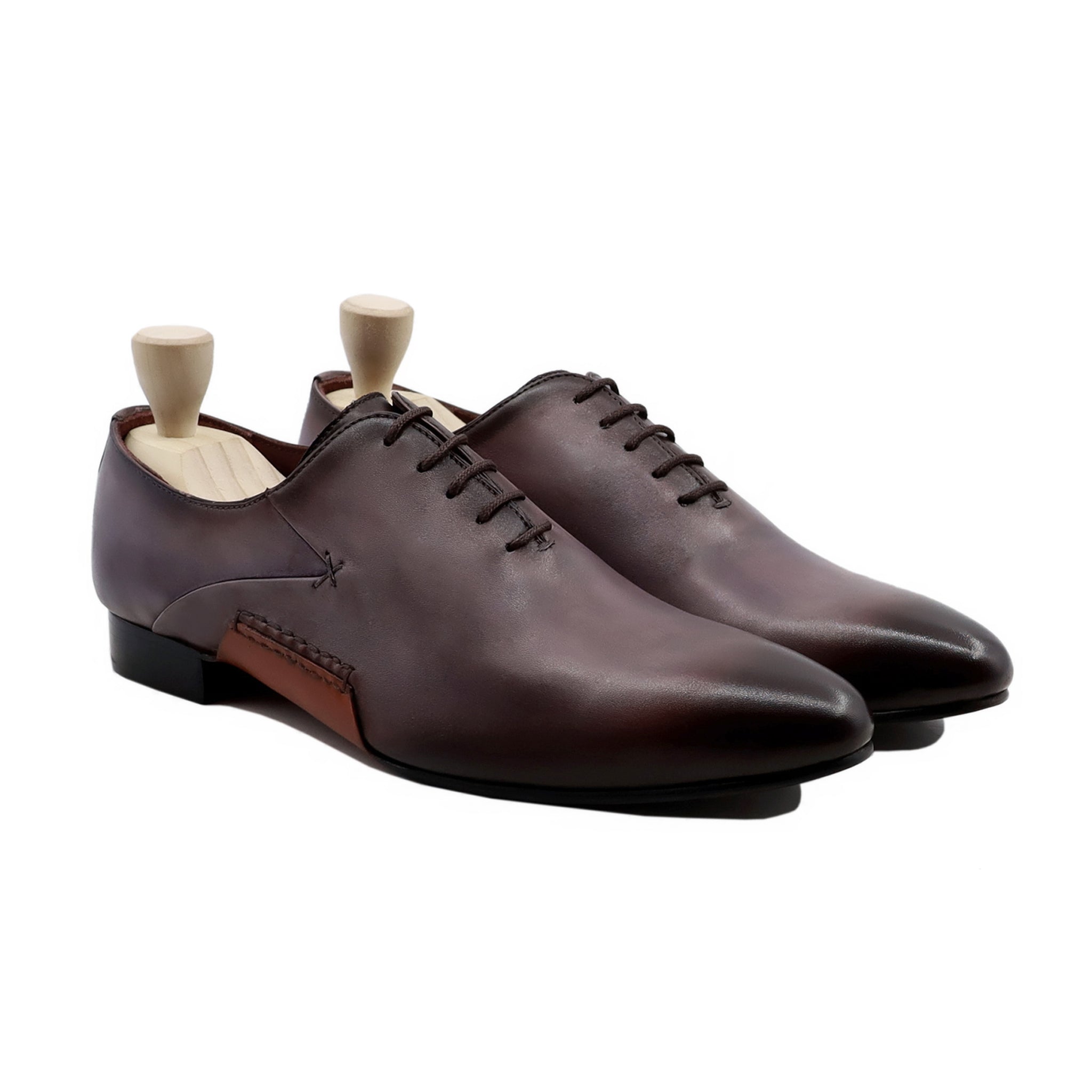 Catam - Men's Burnished Black Berry Wholecut Shoe