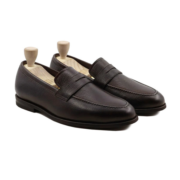 Bruin - Men's Dark Brown Pebble Grain Leather Loafer