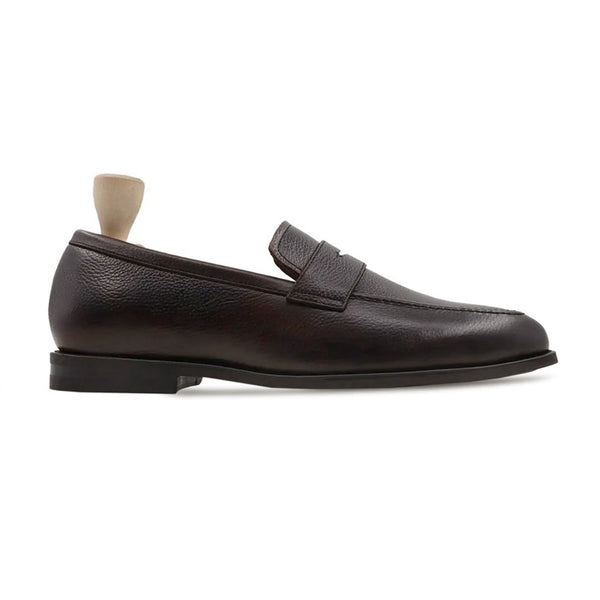 Bruin - Men's Dark Brown Pebble Grain Leather Loafer