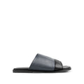 Borela - Men's Black & Gery Calf Leather Slipper
