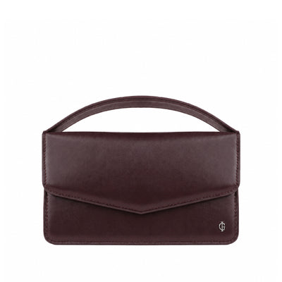 Victoria  - Burgundy Micro Hand Bag