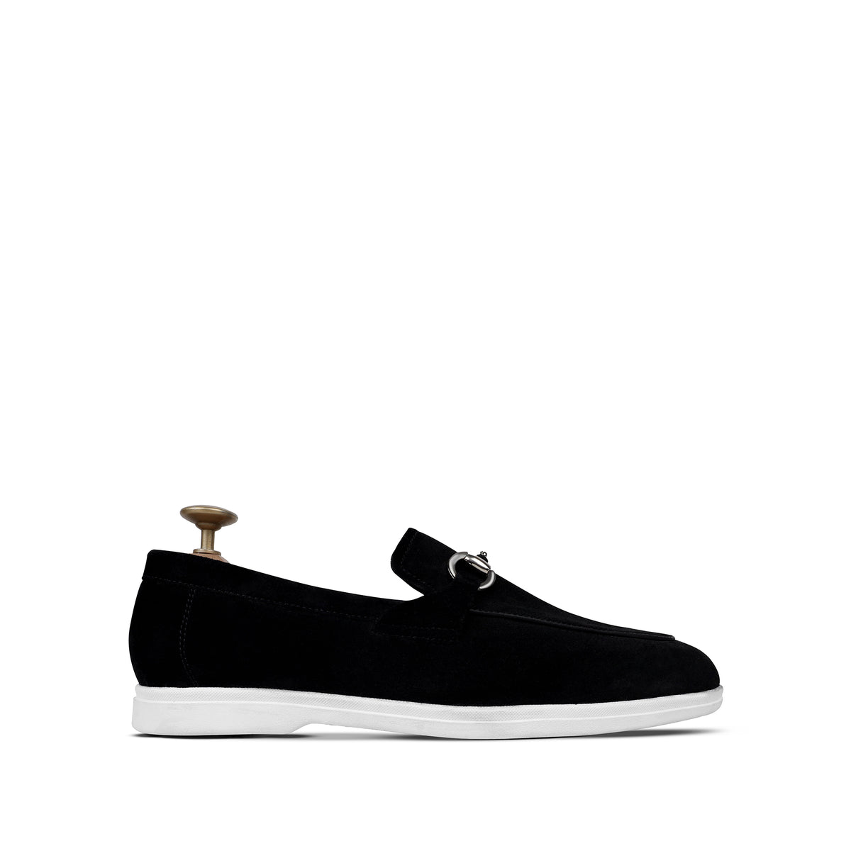 Vesco - Men's Black Suede Loafer