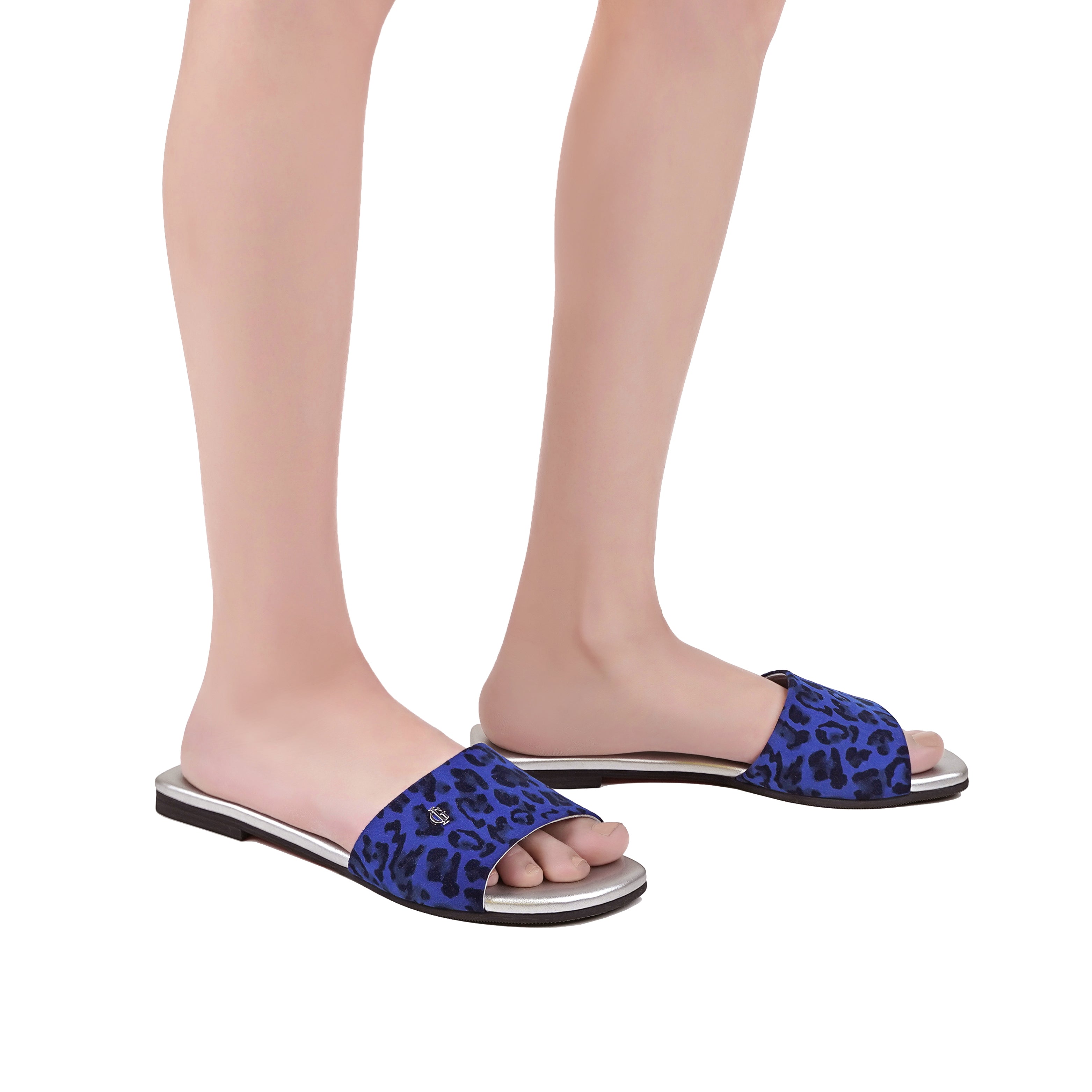 Abbie - Women's Blue and Black Slipper