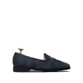 Ellis - Men's Navy Blue Suede & Embroidery Loafer