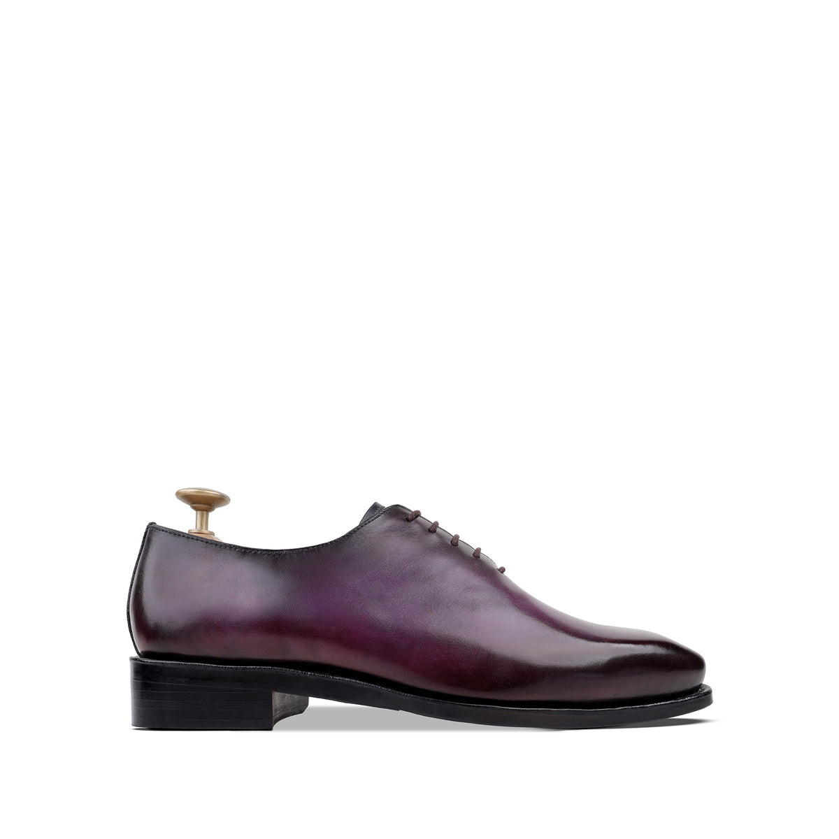 Enzo - Men's Burnished Light Purple Patina Calf Leather Wholecut Shoe - Goodyear Welted