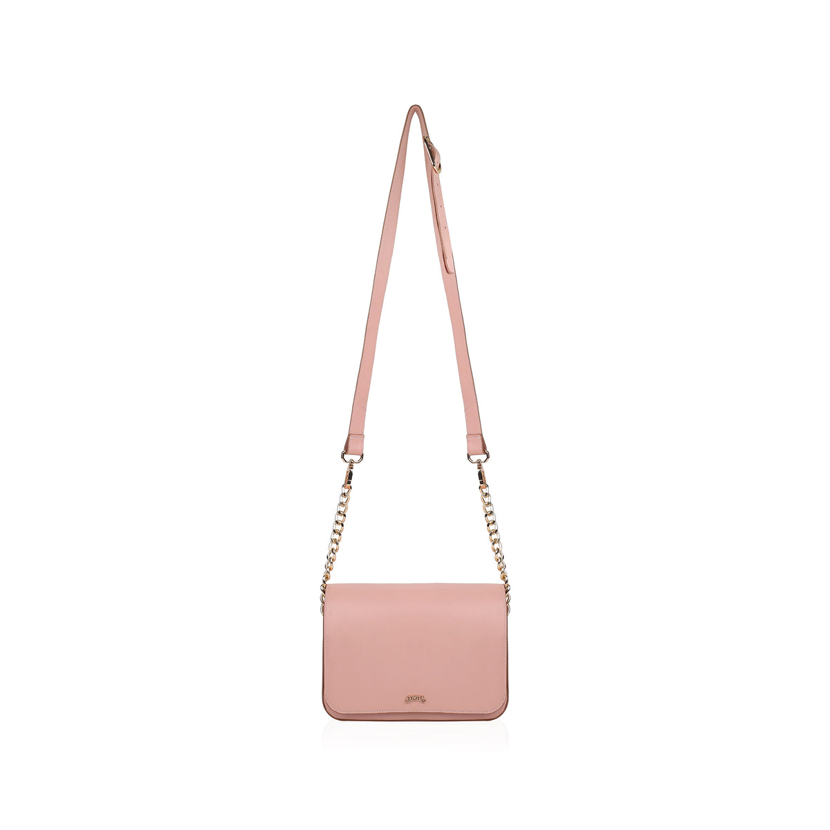 Alice  -  Women's Light Pink Leather Handbag