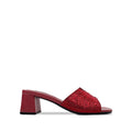 Isabel  - Women's Red Hand Set Crystals 50mm Heels