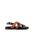 Galo - Men's Dark Brown & Tan Calf Leather Sandal