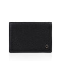 Luca - Black Pebble Grain Leather Card Holder