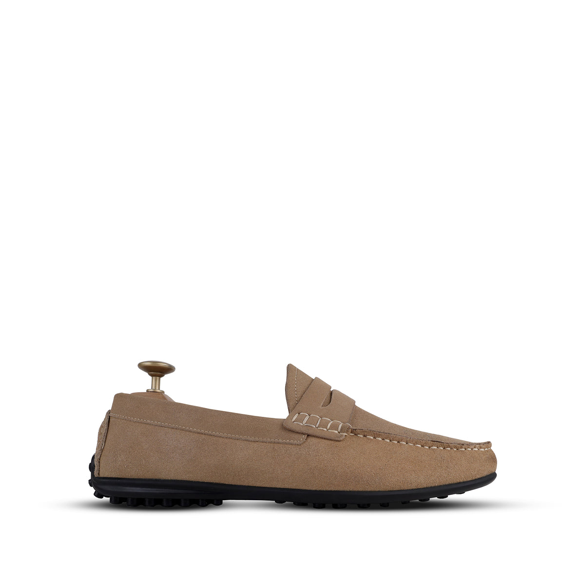 Knox - Men's Camel Split Suede Driver Shoe