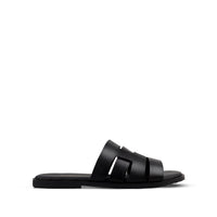 Caswell - Men's Black Calf Leather Slipper