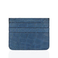 Sage - Blue Crocodile Textured Card Holder