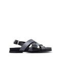 Galo - Men's Black & Grey Calf Leather Sandal