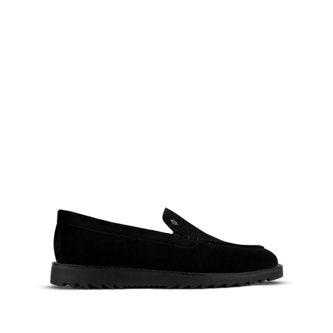 Lane - Men's Black Suede Sneaker