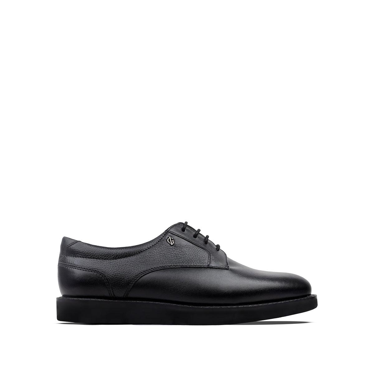 Mark - Men's Black Milled Leather Derby