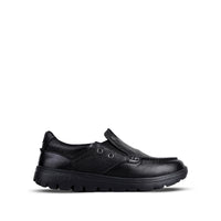 Jude - Men's Black Milled Leather Sneaker