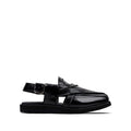 Nate - Children’s Black Box Leather Sandal