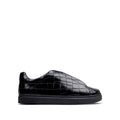 London - Men’s Black Crocodile Print Sneaker