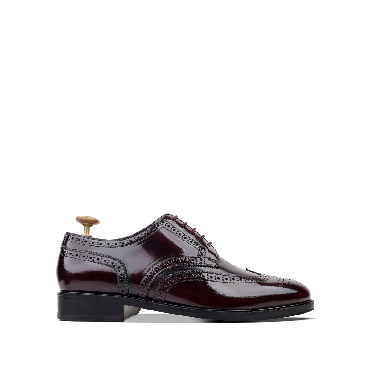 Arthur - Men's Burgundy Calf Leather Derby Shoe