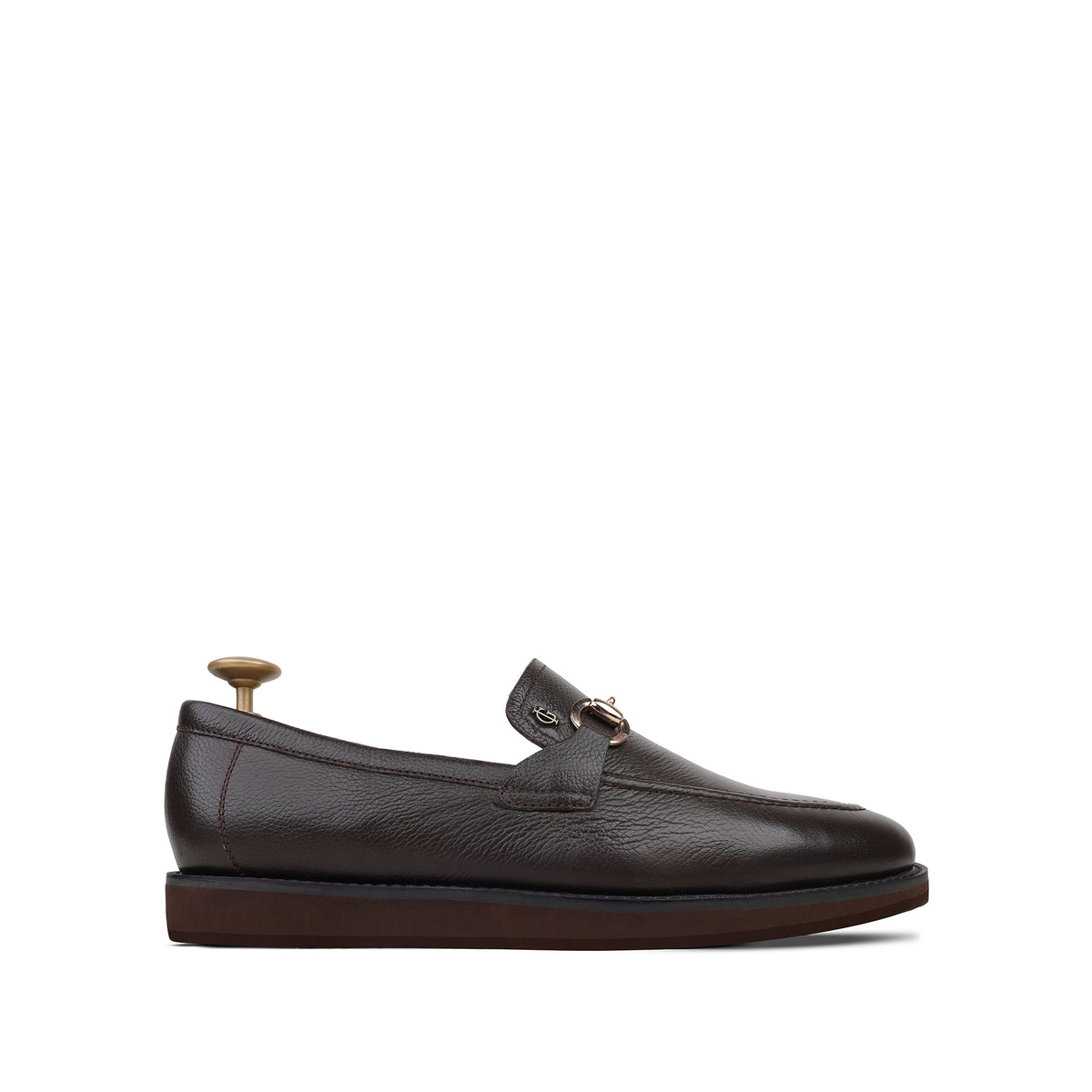 Bodie - Men's Dark Brown Milled Leather Casual
