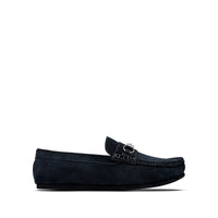 Lyla - Ladies Navy Blue Suede Driver
