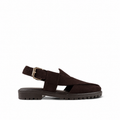 Mariano - Men's Chocolate Brown Suede Sandal