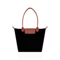Giana - Black Suede Leather Hand Bag