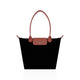 Giana - Black Suede Leather Hand Bag
