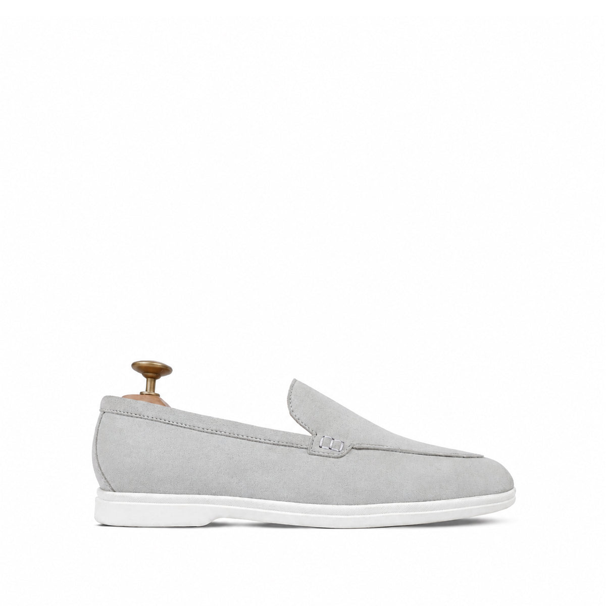 Crest - Men's Steel Grey Split Suede Loafer